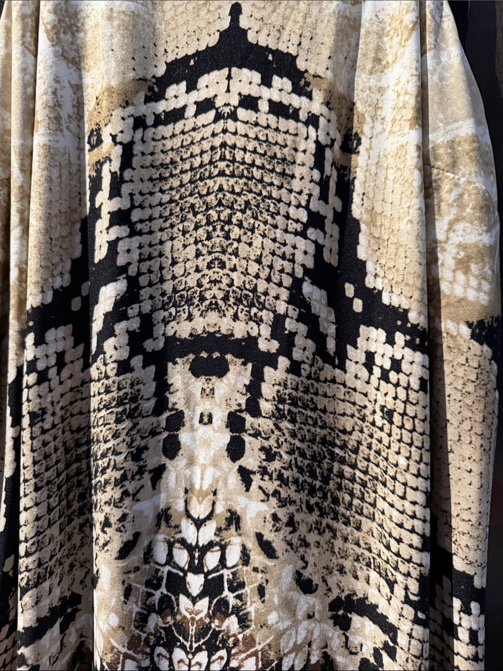 VENUS Cream and Brown Snake-Print Maxi Dress - Picture 2 of 7